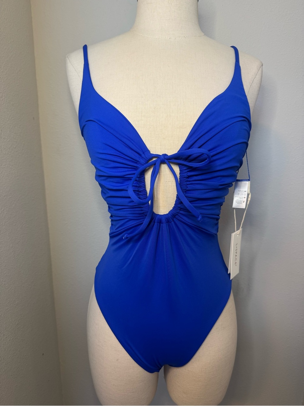 L*Space Piper swimsuit in Vibrant Blue NWT
